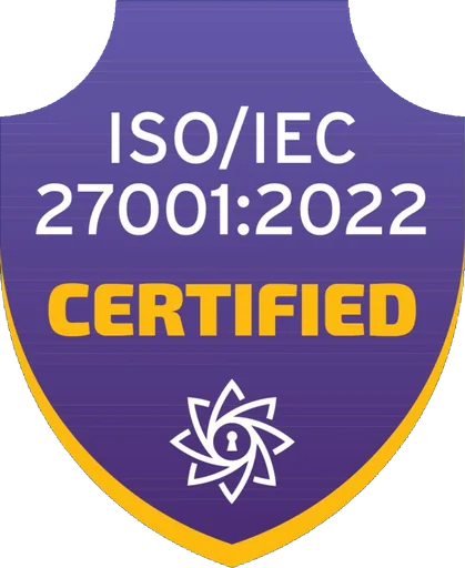 Sello de certificación ISO/IEC 27001:2022